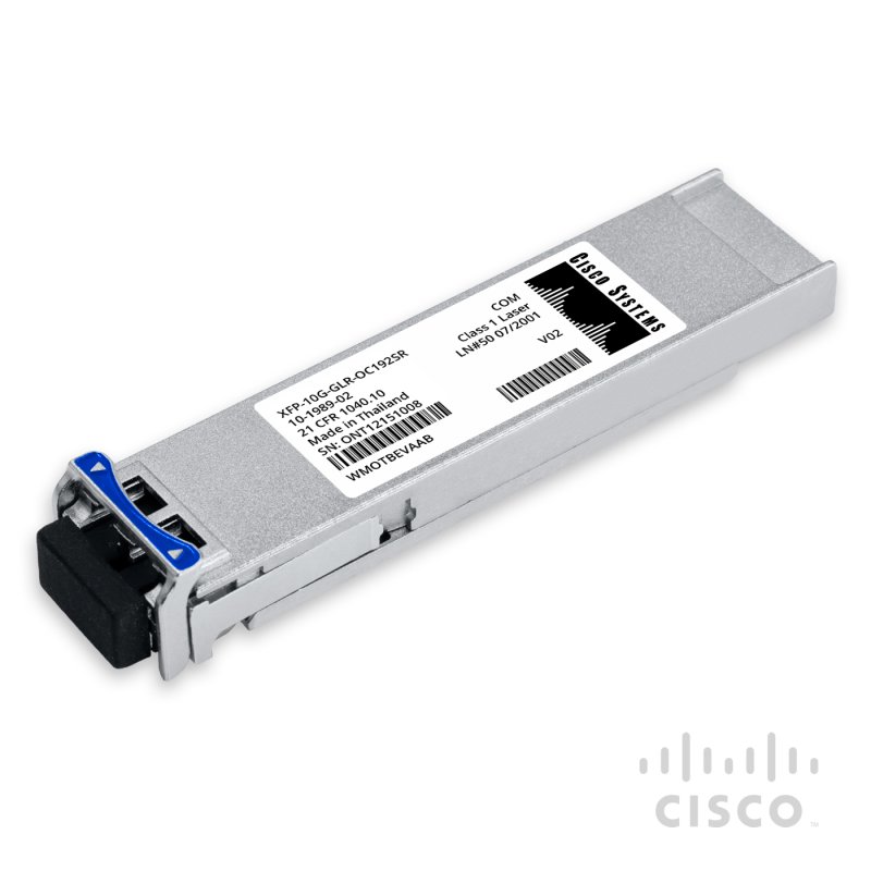 Cisco 10GBASE-LR XFP 1310nm 10km SMF LC DDM DUPLEX, transceptor óptico