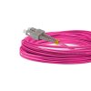 Cordão Óptico 10m, LC/UPC-SC/UPC MM 50/125, OM4 G651.1 Duplex 2.0mm LSZH Magenta, Fibra Multimodo Miljet