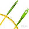 Cordão Óptico 1m, LC/APC-SC/APC, SM BLI G657-A1 9/125, OS2 Simplex 3.0mm LSZH Amarelo, Fibra Monomodo Miljet