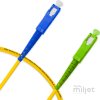 Cordão Óptico 1m, SC/UPC-SC/APC, SM BLI G657-A1 9/125, OS2 Simplex 3.0mm LSZH Amarelo, Fibra Monomodo Miljet