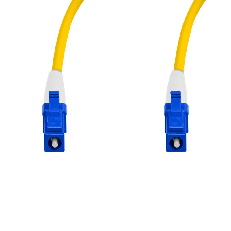 Cordão Óptico 25m, LC/UPC-LC/UPC SM BLI G657-A1 9/125, OS2 Simplex 3.0mm LSZH Amarelo, Fibra Monomodo Miljet