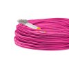 Cordão Óptico 60m, LC/UPC-LC/UPC MM 50/125, OM4 G651.1 Duplex 2.0mm LSZH Magenta, Fibra Multimodo Miljet