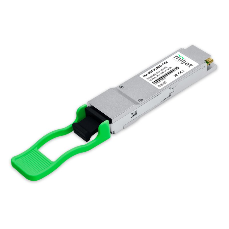 200GBASE-FR4 QSFP56, 1310nm 2km SMF DDM LC Duplex, transceptor óptico Miljet 