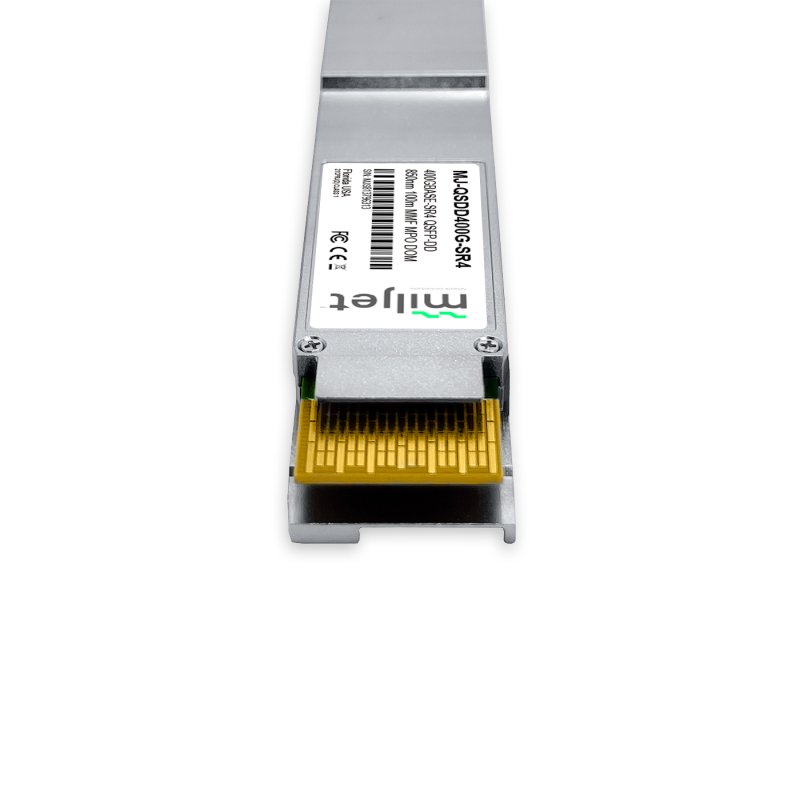 400GBASE-SR4 QSFP-DD PAM4, 850nm 100m MMF DDM MPO-12, transceptor óptico Miljet