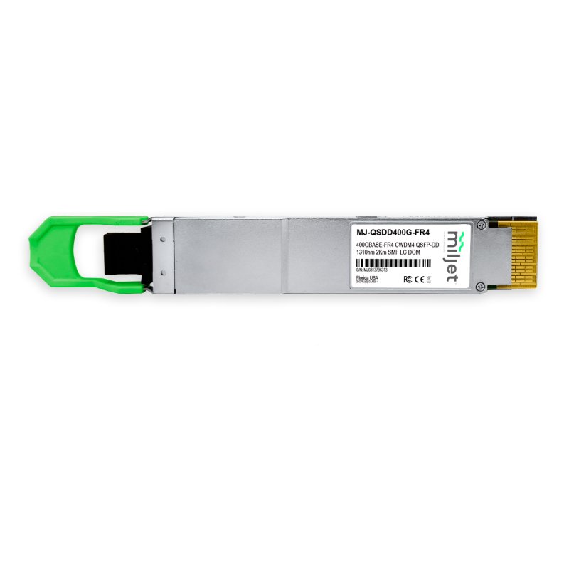 400GBASE-FR4 QSFP-DD PAM4, 1310nm CWDM4 2km FEC SMF DDM LC, transceptor óptico Miljet