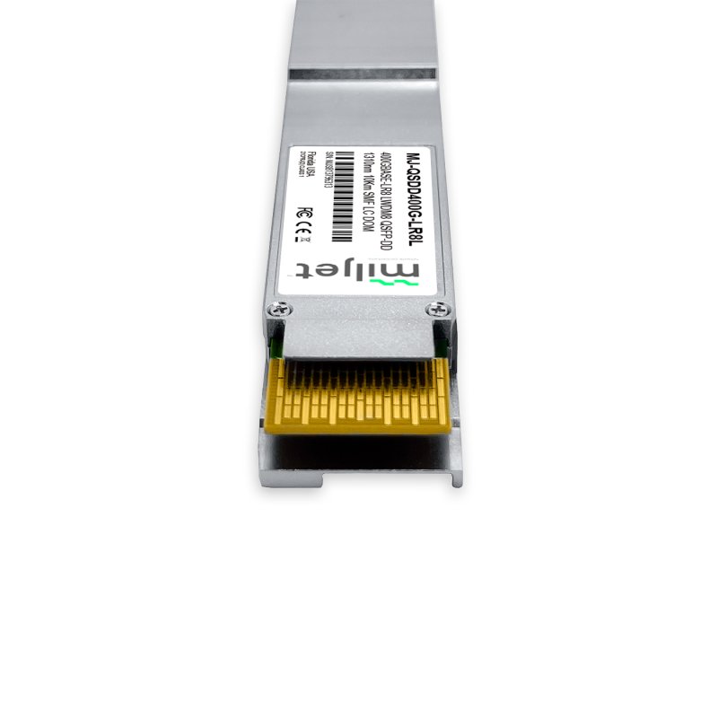 400GBASE-LR8 QSFP-DD PAM4, 1310nm LWDM8 10km FEC SMF DDM LC, 400GAUI-T, transceptor óptico Miljet