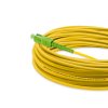Cordão Óptico 15m, SC/APC-SC/APC SM BLI G657-A2 9/125, OS2 Simplex 3.0mm LSZH Amarelo, Fibra Monomodo Miljet