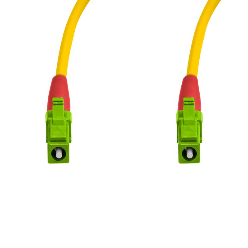 Cordão Óptico 2.5m, LC/APC-LC/APC, SM BLI G657-A2 9/125, 0.12dB IL OS2 Simplex 3.0mm LSZH Amarelo, Fibra Monomodo Miljet
