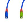 Cordão Óptico 2.5m, LC/UPC-LC/APC, SM BLI G657-A2 9/125 0.12dB IL OS2 Simplex 3.0mm LSZH ABNT Azul, Fibra Monomodo Miljet