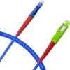 Cordão Óptico 2.5m, LC/UPC-SC/APC, SM BLI G657-A2 9/125 0.12dB IL OS2 Simplex 3.0mm LSZH ABNT Azul, Fibra Monomodo Miljet