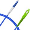 Cordão Óptico 2.5m, LC/UPC-SC/APC, SM BLI G657-A2 9/125, OS2 Simplex 3.0mm LSZH ABNT Azul, Fibra Monomodo Miljet