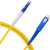 Cordão Óptico 3m, LC/UPC-SC/UPC, SM BLI G657-A2 9/125, OS2 Simplex 3.0mm LSZH Amarelo, Fibra Monomodo Miljet
