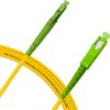 Cordão Óptico 5m, LC/APC-SC/APC, SM BLI G657-A2 9/125, OS2 Simplex 3.0mm LSZH Amarelo, Fibra Monomodo Miljet