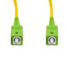 Cordão Óptico 5m, SC/APC-SC/APC, SM BLI G657-A2 9/125, OS2 Simplex 3.0mm LSZH Amarelo, Fibra Monomodo Miljet