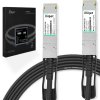 Cabo 40G QSFP+ para QSFP+ 5m, DAC Direct Attach Copper, Twinax Cabo PVC 26AWG Miljet