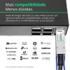 Cabo 100G QSFP28 para QSFP28 3m, DAC Direct Attach Copper, Twinax Cabo PVC 26AWG Miljet